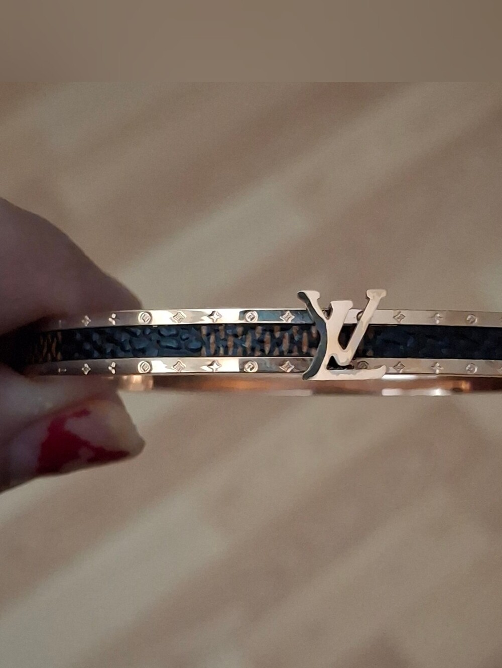 Luxury Designer Inspired 18k Rose Gold Plated Bangle Bracelet